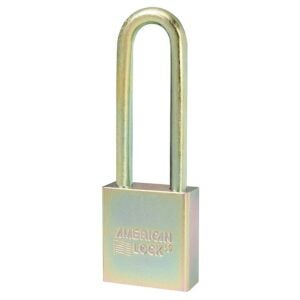 AMERICAN – A5202GLN SOLID STEEL GOVERNMENT PADLOCK