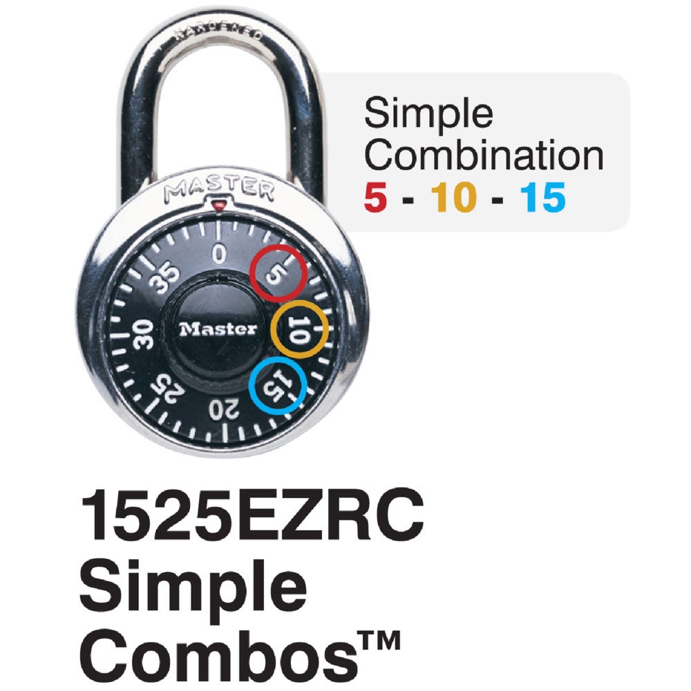 MASTER LOCK 1525EZRC SIMPLE COMBO LOCK