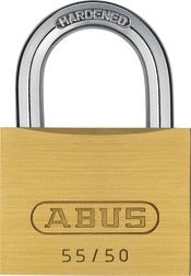 thumbnail image 2 of ABUS 55/30 Brass Padlock - Hardened Steel Shackle, Anti-Pick Cylinder, Security Padlock For Shed, Locker, Gate 2 of 5