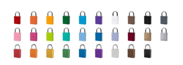 Available Colours for AMERICAN – A1105 ALUMINUM SAFETY PADLOCK