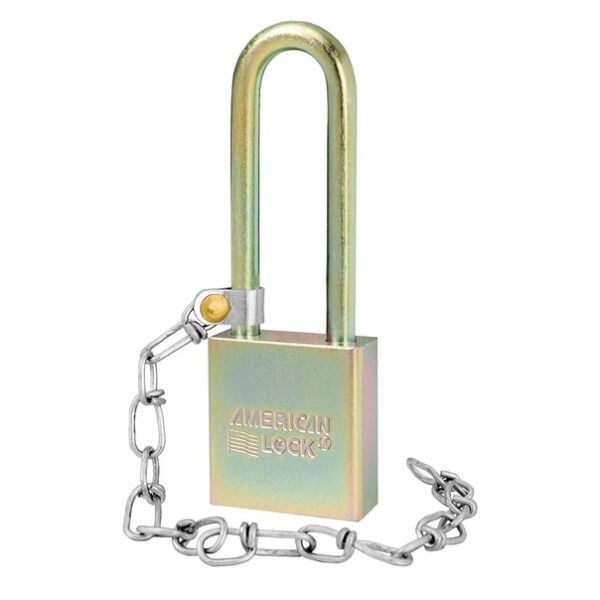AMERICAN – A5202GLN SOLID STEEL GOVERNMENT PADLOCK